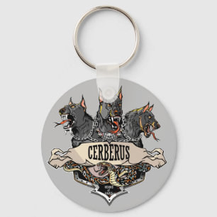 Cerberus Hellhound och orm Nyckelring