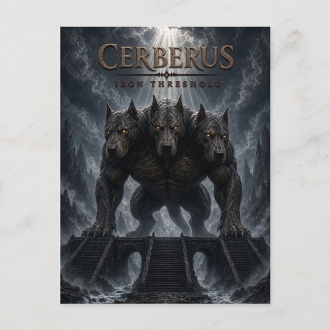 Cerberus Järntröskel Dark Cinema Vykort (Framsida)