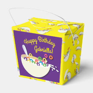Cereal Bowl Kids Sleepover Födelsedagsfest Cute Presentaskar