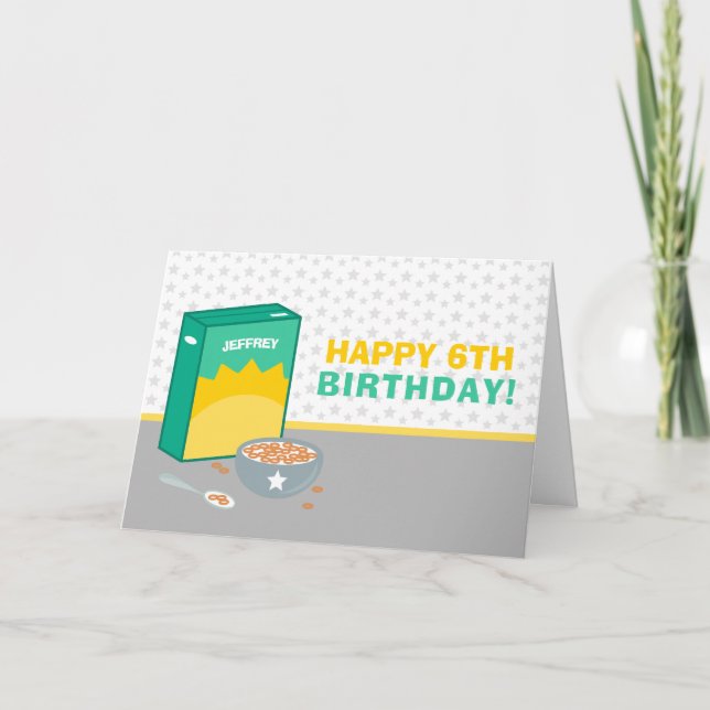 Cereal Grattis på födelsedagen Kort (Framsida)