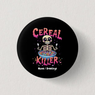 Cereal Killer Breakfast Funny Cereal Bowl Skeleton Knapp