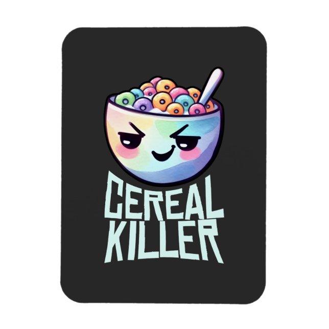Cereal Killer Breakfast Pun Magnet (Vertikal)