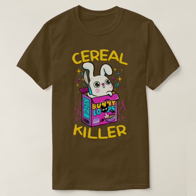 Cereal Killer Bunny av Tobe Fonseca T Shirt (Design framsida)