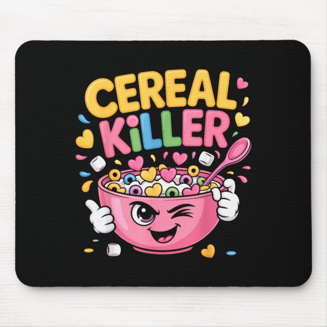 Cereal Killer Cartoon Bowl Funny Breakfast  Musmatta (Framsidan)