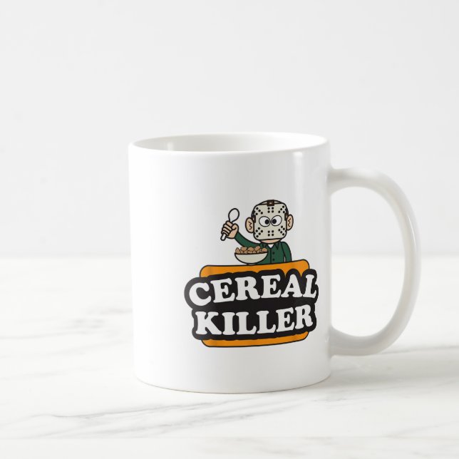 Cereal Killer Food Pun Humor Costume Roligt Hallow Kaffemugg (Höger)