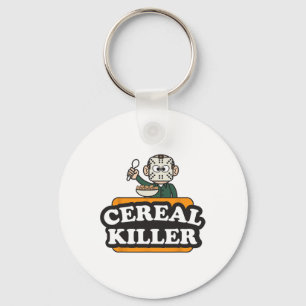 Cereal Killer Food Pun Humor Costume Roligt Hallow Nyckelring