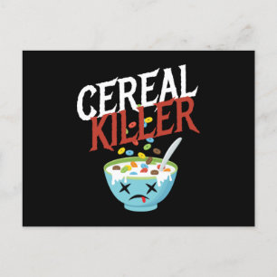 Cereal Killer Halloween Costume Monster Vykort