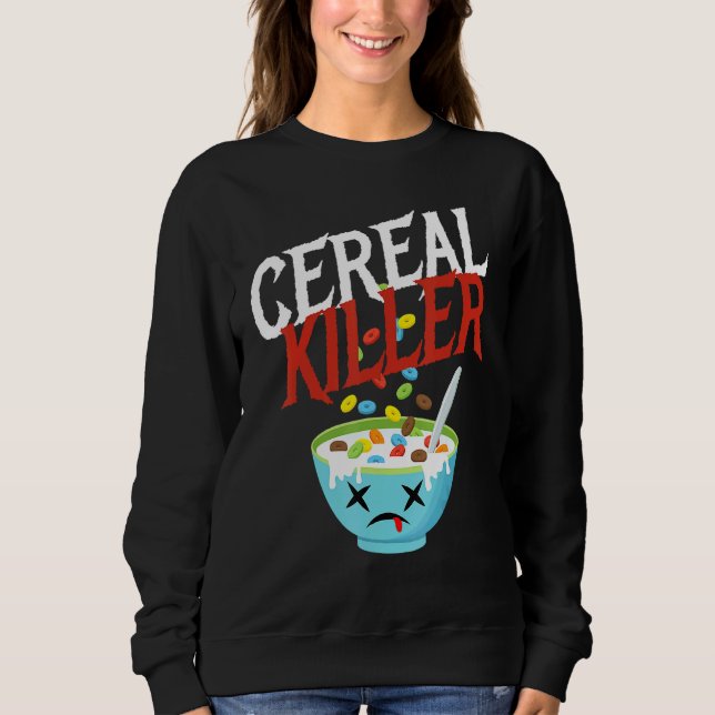 Cereal Killer I Kostym Frukostflingor Halloween T Shirt (Framsida)