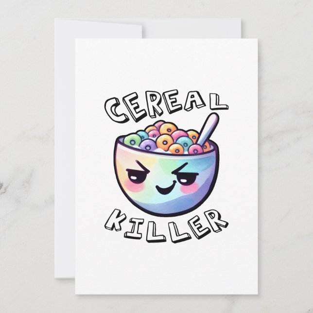 Cereal Killer Inbjudningar (Framsida)