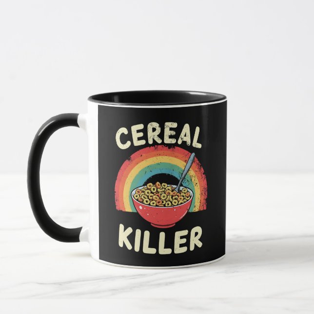Cereal Killer Manar Food Pun True Crime Mugg (Vänster)