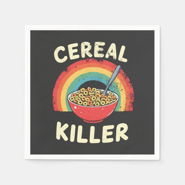 Cereal Killer Manar Food Pun True Crime Pappersservett (Framsidan)
