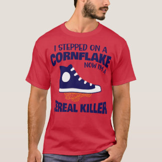 Cereal Killer Pun Pappa Joke T Shirt