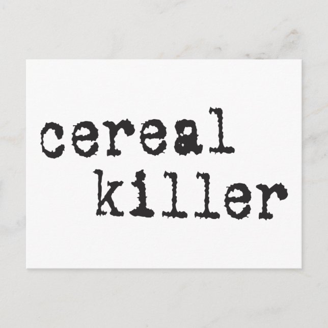 Cereal Killer Shirts & Gifts Vykort (Framsida)