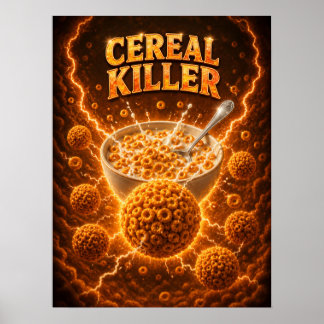Cereal Kosmisk Crunch Rolig Vibe Poster