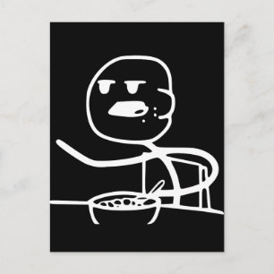 Cereal Meme Guy Vykort