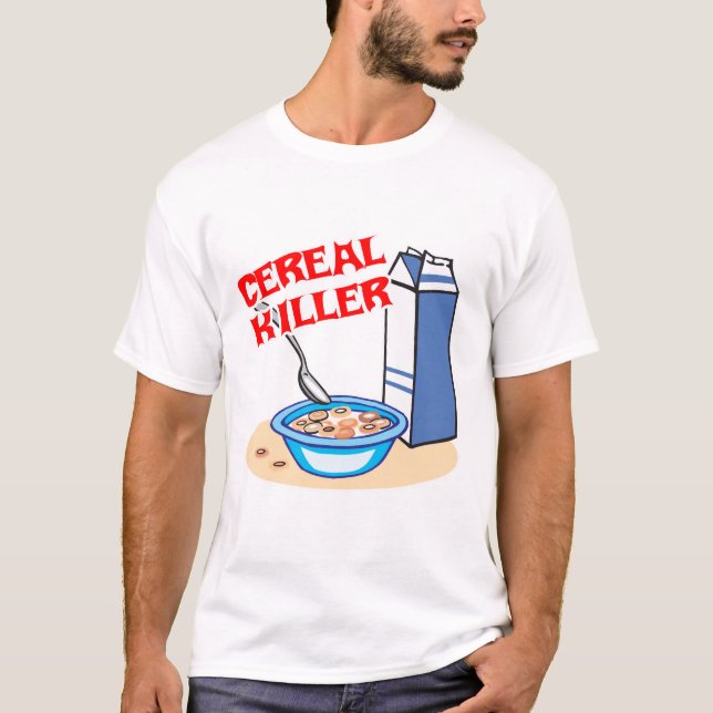 cereal-seriemördare tee shirt (Framsida)