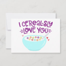 CEREAL-SLY kärlek du Inbjudningar