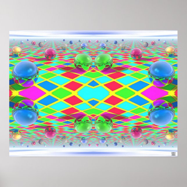 Cerebral Färg Galenhet Poster (Framsidan)