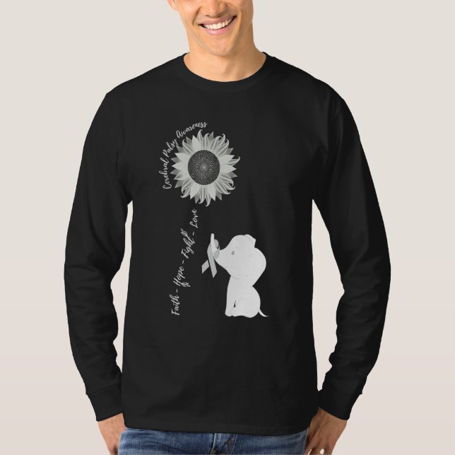 Cerebral Palsy Awareness Brain Disease Related Sol T Shirt (Framsida)