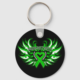 Cerebral Palsy Awareness Heart Vingar.png Nyckelring