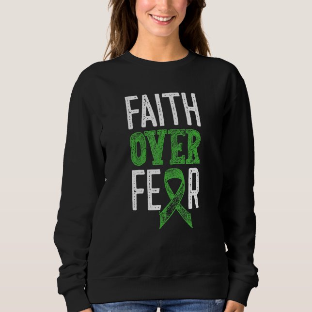 Cerebral Palsy Awareness Monthet Faith over Fear B T Shirt (Framsida)