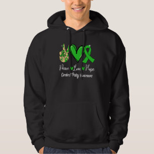 Cerebral Palsy Awareness Peace Kärlek Hope Grönt R Hoodie