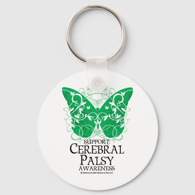 Cerebral Palsy Butterfly Nyckelring (Framsida)