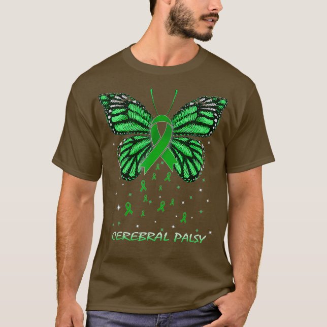 Cerebral Palsy Butterfly T Shirt (Framsida)