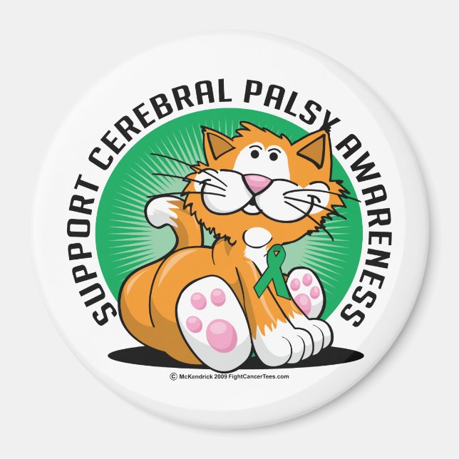 Cerebral Palsy Cat Magnet (Framsidan)