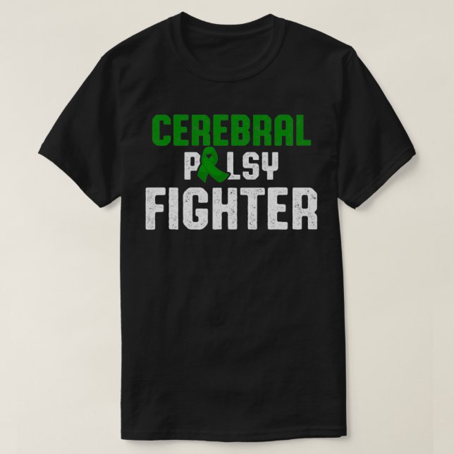 Cerebral Palsy CP Awareness Fighter Warrior Surviv T Shirt (Design framsida)