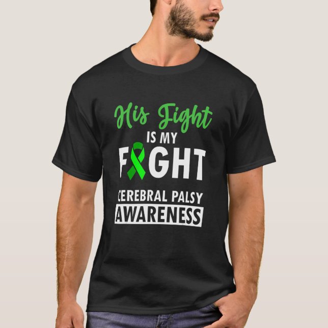 Cerebral Palsy CP Awareness Hans Warrior Survivor  T Shirt (Framsida)