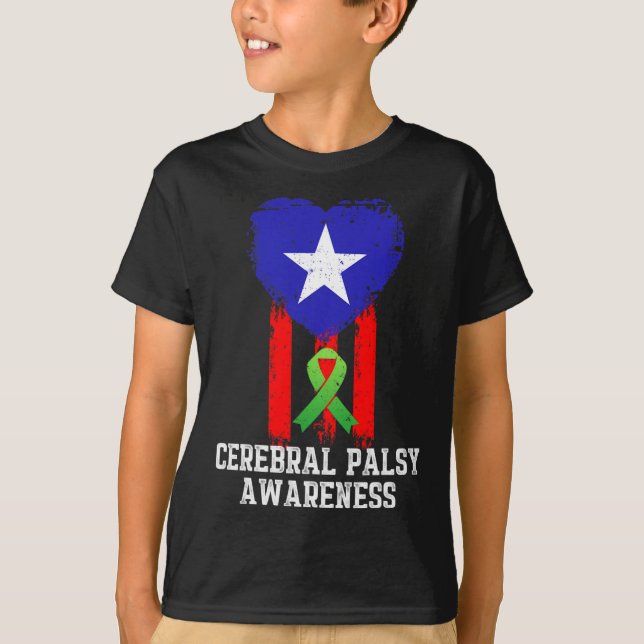 Cerebral Palsy Cp Awareness Hardwork Us Warrior Su T Shirt (Framsida)