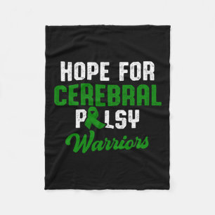 Cerebral Palsy Cp Awareness Hope Warrior Survivor Fleecefilt