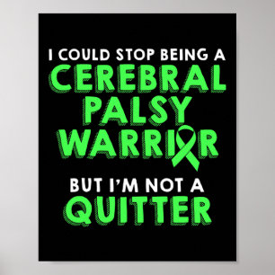 Cerebral Palsy Cp Awareness Mamma Hero Warrior Sur Poster