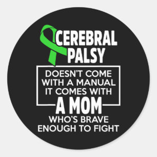 Cerebral Palsy Cp Awareness Mamma Warrior Survivor Runt Klistermärke