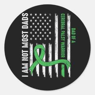 Cerebral Palsy CP Awareness Most Pappor Warrior Su Runt Klistermärke