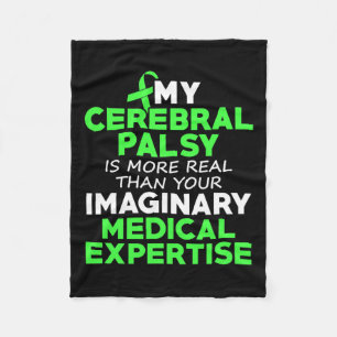 Cerebral Palsy Cp-medvetenhet om verklig krigare S Fleecefilt