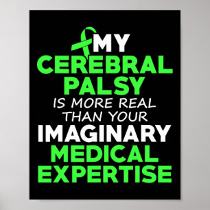 Cerebral Palsy Cp-medvetenhet om verklig krigare S Poster