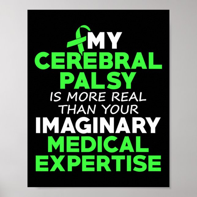 Cerebral Palsy Cp-medvetenhet om verklig krigare S Poster (Framsidan)
