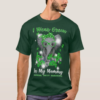 Cerebral Palsy Elephant I Bära Grönt CP Mamma T Shirt