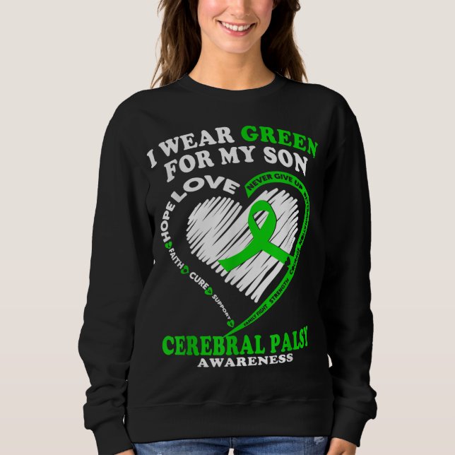 Cerebral Palsy för pappaMamma - jag Bäror Grönt fö T Shirt (Framsida)
