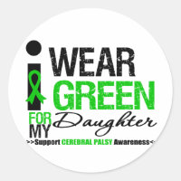 Cerebral Palsy ha på sig jag det gröna bandet för