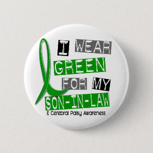 Cerebral Palsy ha på sig jag grönt för min Knapp