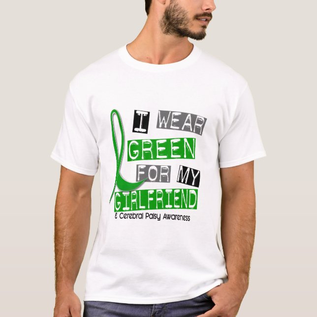 Cerebral Palsy ha på sig jag grönt för min T Shirt (Framsida)