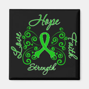Cerebral Palsy Hope Motto Butterfly Magnet