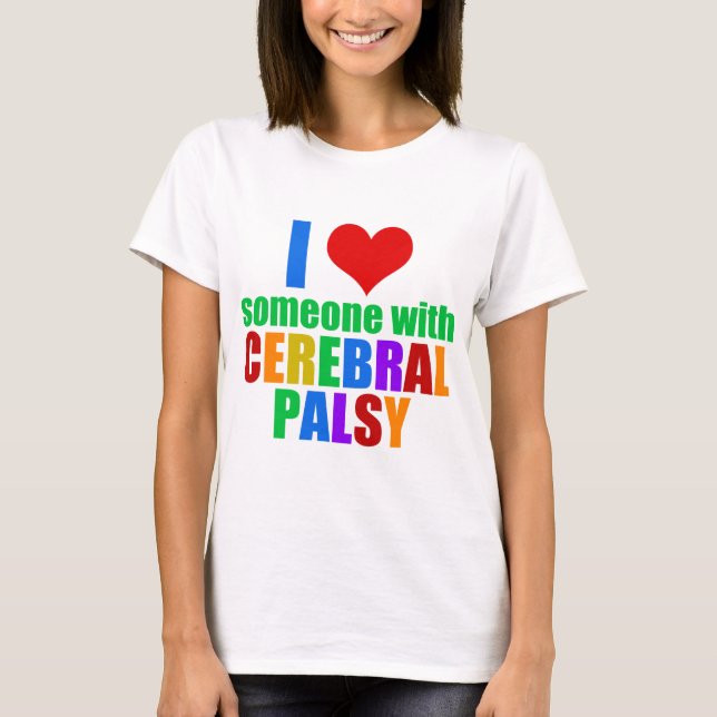 Cerebral Palsy Kärlek T Shirt (Framsida)