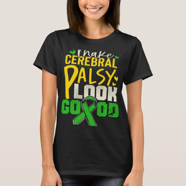 Cerebral Palsy Patienter CP Survivor T Shirt (Framsida)