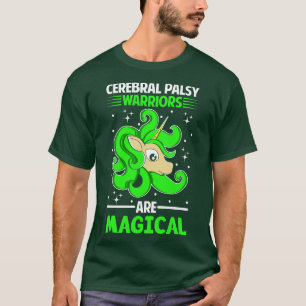 Cerebral Palsy Warriars är Magic Unicorn Älskare T Shirt