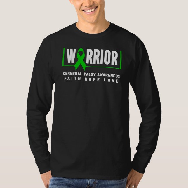 Cerebral Palsy Warrior Cerebral Palsy Awareness T Shirt (Framsida)