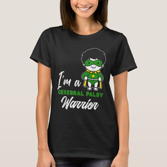 Cerebral Palsy Warrior Cp Hero Cerebral Palsy Awar T Shirt (Framsida)